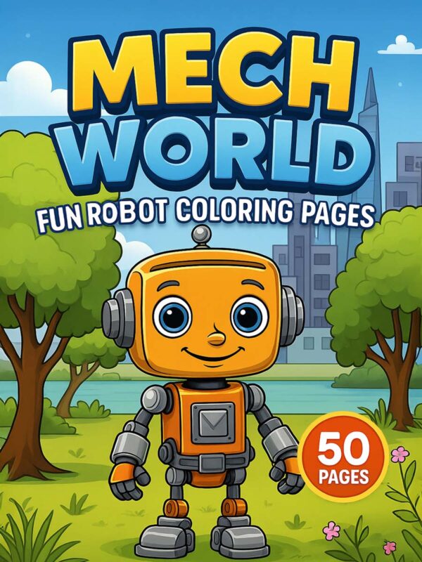 50 Fun Robot Coloring Pages