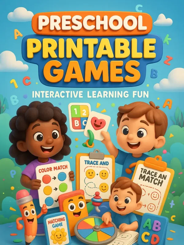 Preschool Printable Games