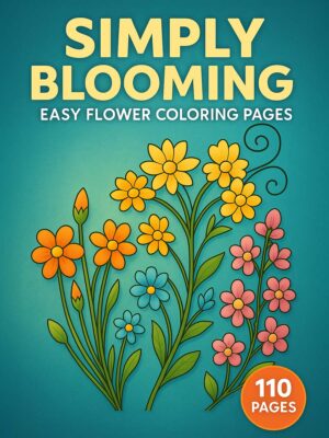 Easy Flower Coloring Pages
