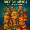 Fruit Mandala Coloring Pages
